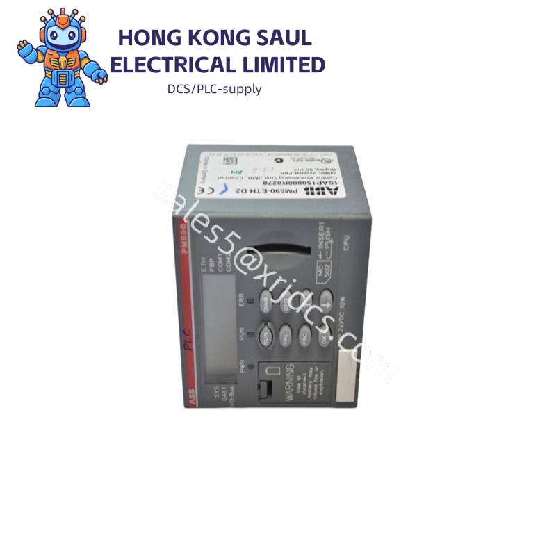 abb_pm590-eth_1sap150000r0270_controller_module.jpg ABB PM590CPU for PLC Systems - Supports Programming, Modbus RTU, ASCII, CS31 Master Station