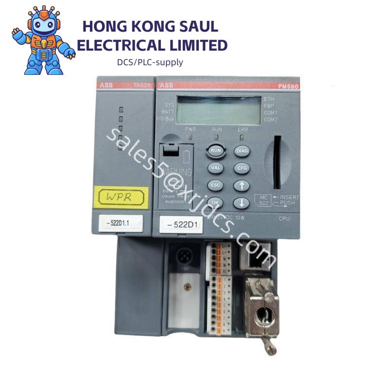 abb_pm590-eth_plc_automation_cpu.jpg ABB PM590CPU for PLC Systems - Supports Programming, Modbus RTU, ASCII, CS31 Master Station