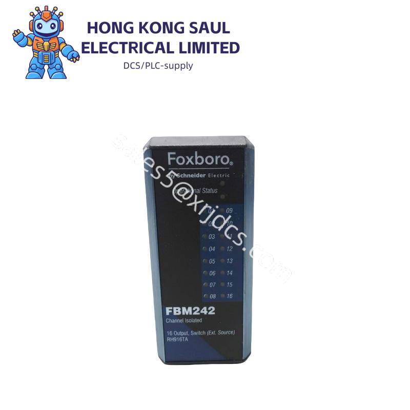 foxboro_fbm242_rh916ta_channel_isolated_16_output_switch.jpg FOXBORO P0917XV Industrial Control Module