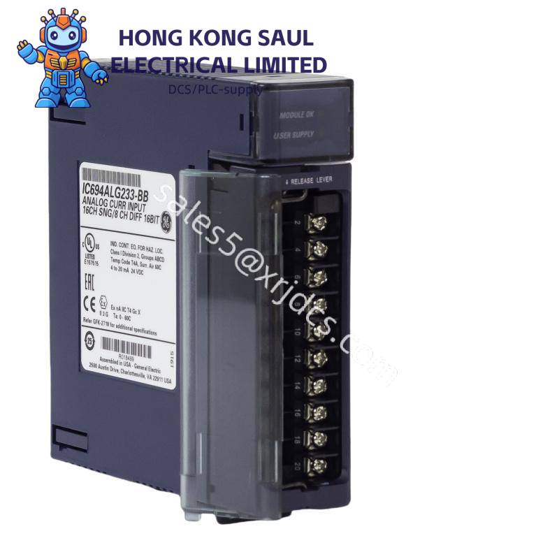 ic694alg233_ge_analog_current_input_module.jpg GE Fanuc IC694ALG233 Analog Current Input Module, 8-Channel Module for Industrial Automation
